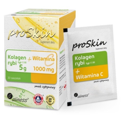 Kolagen rybi 5g + Witamina C 1000mg Complex x 30 saszetek